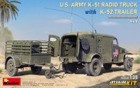 Фото - Сборная модель MiniArt Us Army K-51 Radio Truck With K-52 Trailer (1:35) 