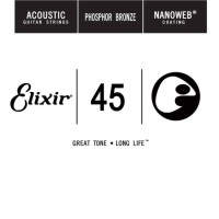 Фото - Струны Elixir Acoustic Nanoweb Phosphor Bronze Single 45 