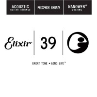 Фото - Струны Elixir Acoustic Nanoweb Phosphor Bronze Single 39 