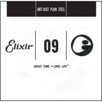 Фото - Струны Elixir Anti-Rust Plain Steel Single 09 