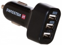 Фото - Зарядное устройство Swissten 3xUSB A Car Charger 2.1A 