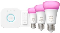 Фото - Лампочка Philips Hue White and Colour 11W E27 3 pcs + Bridge + dimmer switch 