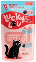 Фото - Корм для кошек Lucky Lifestage Adult Beef Pouch 125 g 