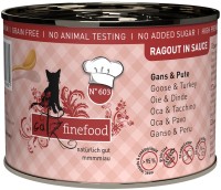 Фото - Корм для кошек Catz Finefood Ragout in Sauce Goose/Turkey 190 g 