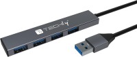 Фото - Картридер / USB-хаб TECHLY USB 3.2 4-port USB Type A Hub 