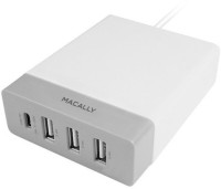 Фото - Зарядное устройство Macally Wall Charger 3xUSB-A 1xUSB-C 20W