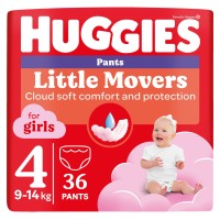 Фото - Подгузники Huggies Little Movers Pants For Girls 4 / 36 pcs
