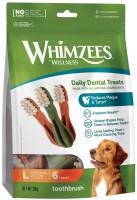 Фото - Корм для собак Whimzees Dental Treasts Toothbrush L 360 g 6 шт