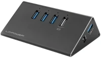 Фото - Картридер / USB-хаб LC-Power LC-HUB-ALU-2B-4 