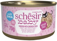 Корм для кошек Schesir Baby Chicken/Chicken Liver Canned 70 g 