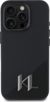 Фото - Чехол Karl Lagerfeld Silicone Shadow Metal Initial MagSafe for iPhone 16 Pro Max 