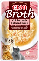 Фото - Корм для кошек INABA Ciao Broth Chicken/Salmon Recipe 40 g 