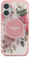 Фото - Чехол GUESS Flower & Tonal Circle with MagSafe for iPhone 16 