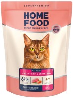 Фото - Корм для кошек Home Food Adult Healthy Skin/Coat Turkey/Salmon  400 g