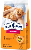 Фото - Корм для кошек Club 4 Paws Adult Veal  2 kg