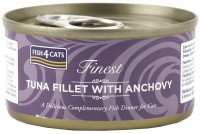 Фото - Корм для кошек Fish4Cats Finest Tuna Fillet With Anchovy 70 g 