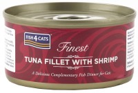 Фото - Корм для кошек Fish4Cats Finest Tuna Fillet With Shrimp 70 g 