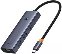 Фото - Картридер / USB-хаб BASEUS UltraJoy 5-Port (1xHDMI + 4xUSB 3.0) 