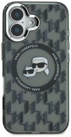 Фото - Чехол Karl Lagerfeld IML Monogram Karl&Choupette Head MagSafe for iPhone 16 