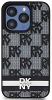 Фото - Чехол DKNY Leather Checkered Mono Pattern & Printed Stripes for iPhone 15 Pro Max 