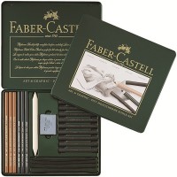 Фото - Карандаши Faber-Castell Pitt Monochrome Charcoal Set of 22 