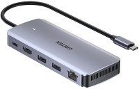 Фото - Картридер / USB-хаб Unitek 6-in-1 USB-C Hub with M.2 SSD Enclosure 