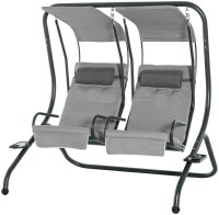 Фото - Садовая качель Outsunny 2 Seater Swing Chair with Removable Canopies