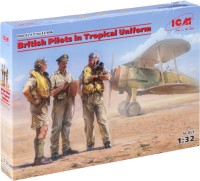 Фото - Сборная модель ICM British Pilots in Tropical Uniform (1939-1943) (1:32) 