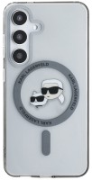 Фото - Чехол Karl Lagerfeld Button Karl & Choupette Heads Printed Logo MagSafe for Galaxy S25 