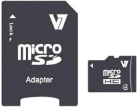 Фото - Карта памяти V7 Micro-SDHC + Adapter 4 ГБ