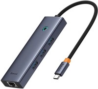Фото - Картридер / USB-хаб BASEUS UltraJoy Series 6-Port Hub Air