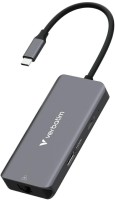 Фото - Картридер / USB-хаб Verbatim USB-C Essentials Multiport Hub 6 Port with RJ45 