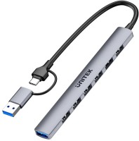 Фото - Картридер / USB-хаб Unitek uHUB S7 7-in-1 5Gbps Hub with 7 USB-A Ports 