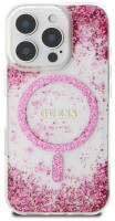 Фото - Чехол GUESS HC Resin Bottom Glitter MagSafe for iPhone 16 Pro