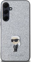 Фото - Чехол Karl Lagerfeld Fixed Glitter Choupette Logo Metal Pin for Galaxy A35