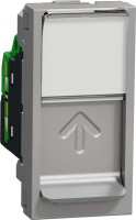 Фото - Розетка Schneider New Unica NU341630 серебристый