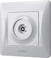 Фото - Розетка Videx VF-BNSK1TVME-SS серебристый