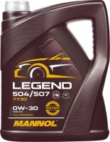 Фото - Моторное масло Mannol Legend 504/507 0W-30 5 л