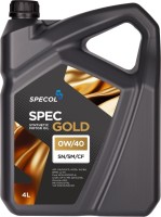 Фото - Моторное масло Specol Spec Gold 0W-40 4 л