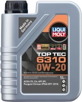 Фото - Моторное масло Liqui Moly Top Tec 6310 0W-20 1 л