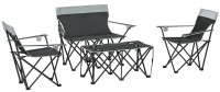 Фото - Туристическая мебель Outsunny 4 Piece Foldable Camping Table and Chairs Set 