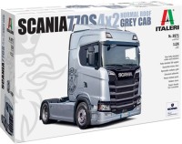 Фото - Сборная модель ITALERI Scania S770 4x2 Normal Roof Grey Cab (1:24) 