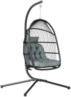 Фото - Садовая качель Outsunny Rattan Hanging Egg Chair with Stand 