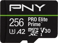 Фото - Карта памяти PNY PRO Elite Prime Class 10 U3 V30 microSD 256 ГБ