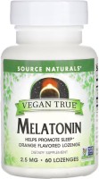 Фото - Аминокислоты Source Naturals Vegan True Melatonin 2.5 mg 60 loz
