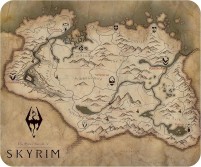 Фото - Коврик для мышки ABYstyle Skyrim - Map