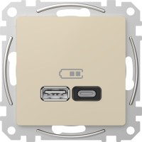 Фото - Розетка Schneider Sedna SDD112404 бежевый