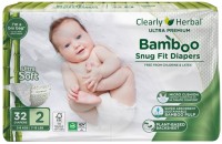 Фото - Подгузники Clearly Herbal Bamboo 2 / 32 pcs