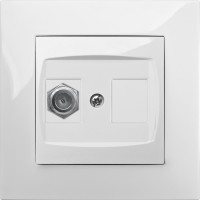 Фото - Розетка Elektro-Plast 1786-10 белый