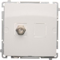 Фото - Розетка Simon Basic BMAF1.01/11 белый